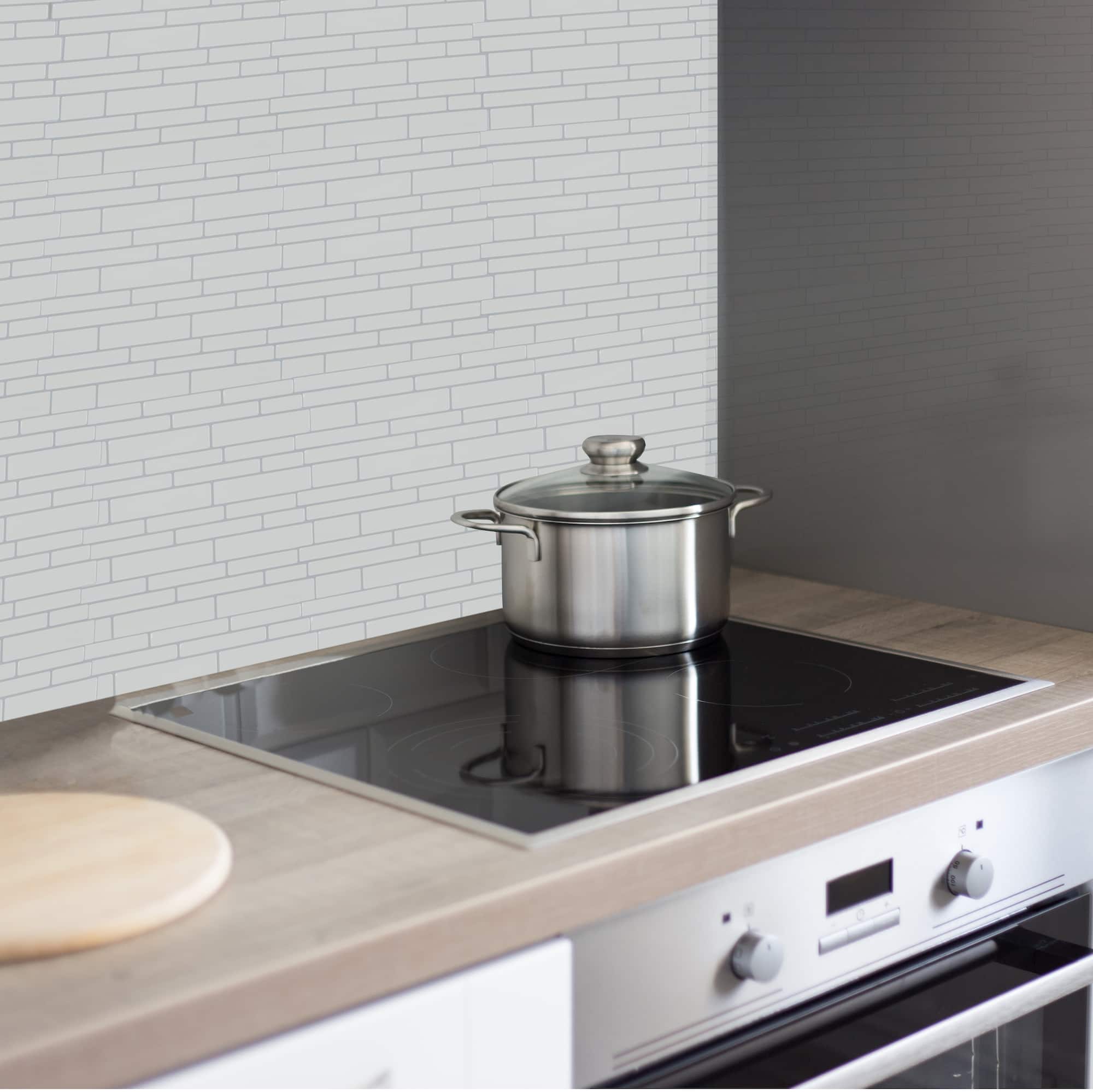 Simplify Peel & Stick White Wall Tile Pack